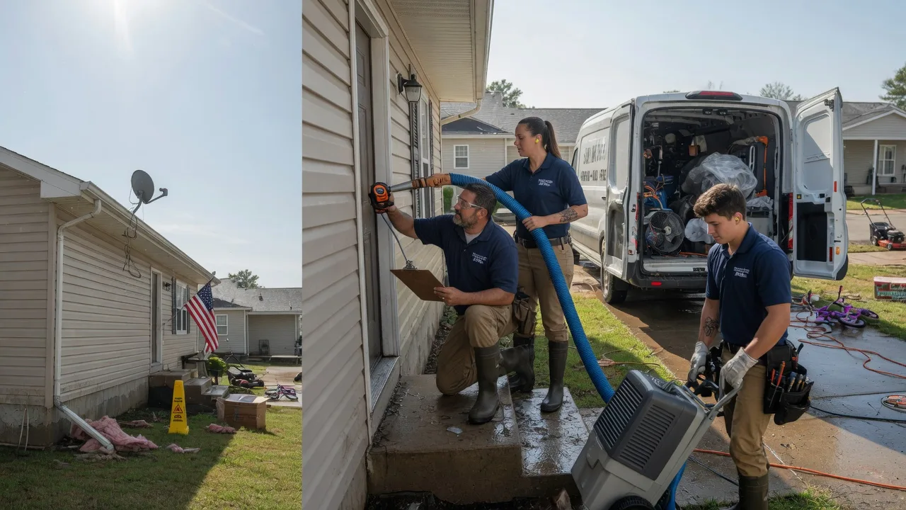 Ceiling Water Damage Restoration in Bridgeport, IL near me